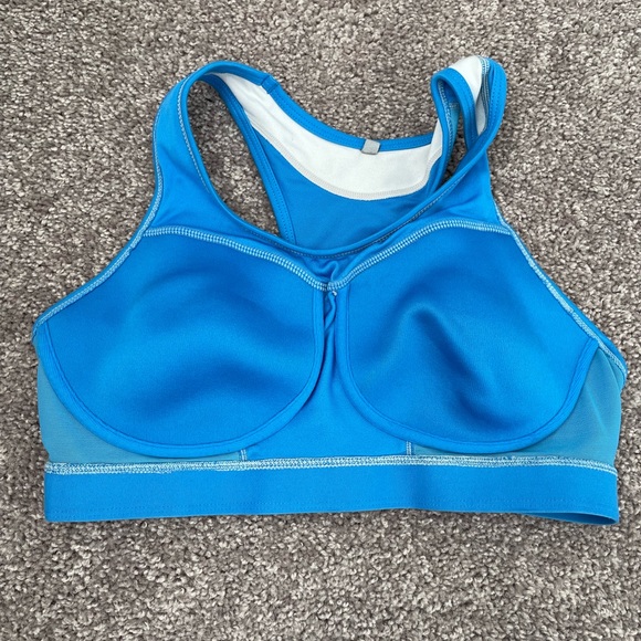 Nike Dri-Fit Medium Support Padded Sports Bra Blue Size Medium - Picture 4 of 5